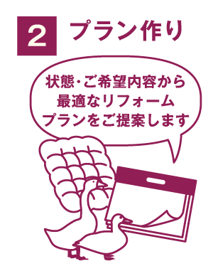 プレミアムダウンウォッシュ_step2_プラン作り