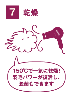 プレミアムダウンウォッシュ_step7_乾燥